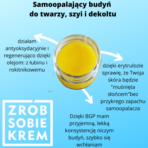 Samoopalający budyń do twarzy, szyi i dekoltu 50g